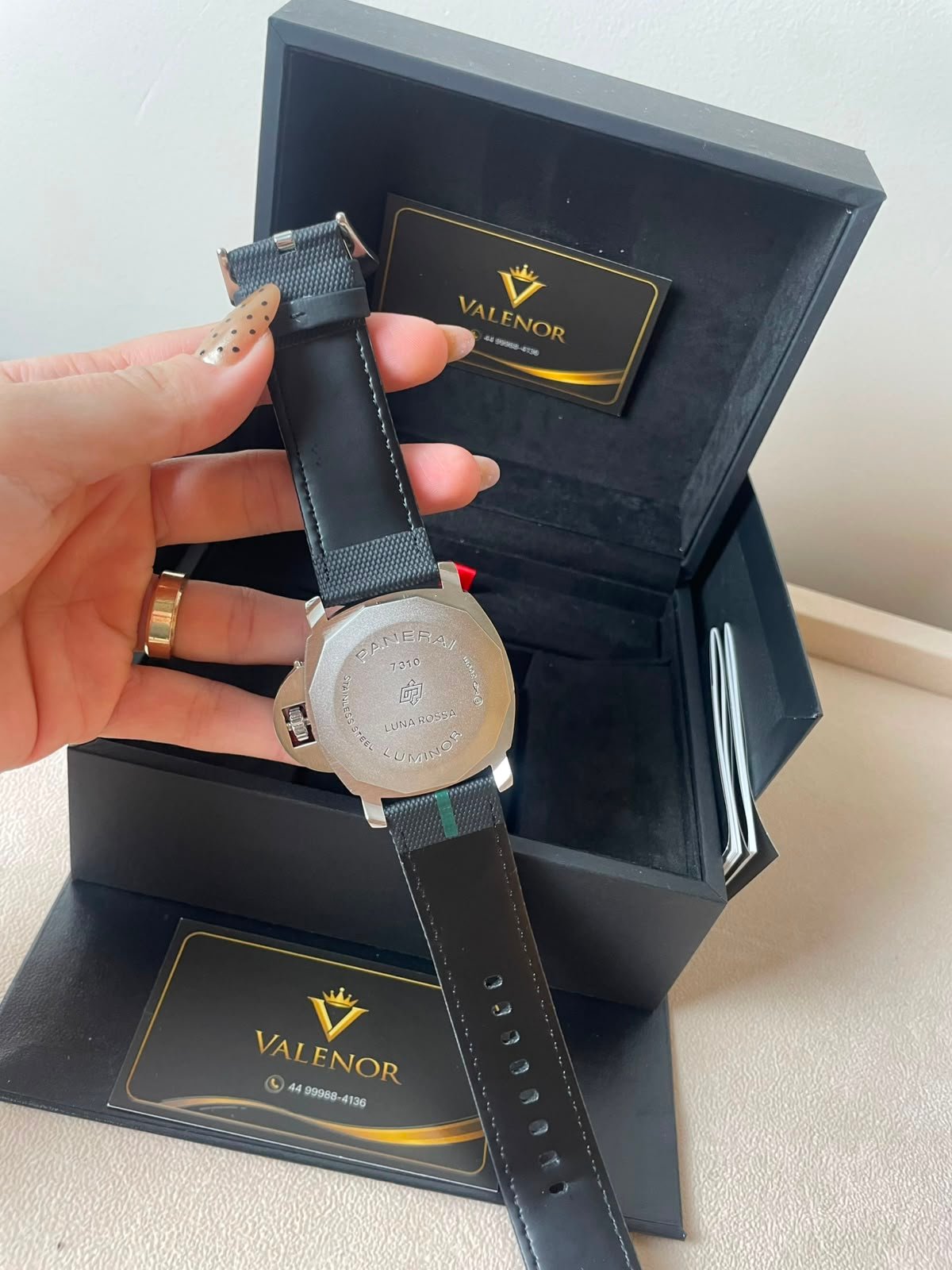 Panerai Luminor 45mm - AÇO MOSTRADOR PRETO - SILICONE - Imagem 3