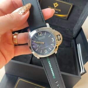 Panerai Luminor 45mm - AÇO MOSTRADOR PRETO - SILICONE