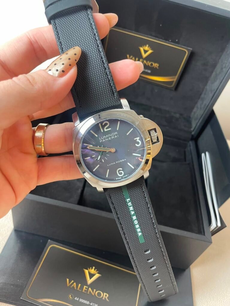 Panerai Luminor 45mm - AÇO MOSTRADOR PRETO - SILICONE