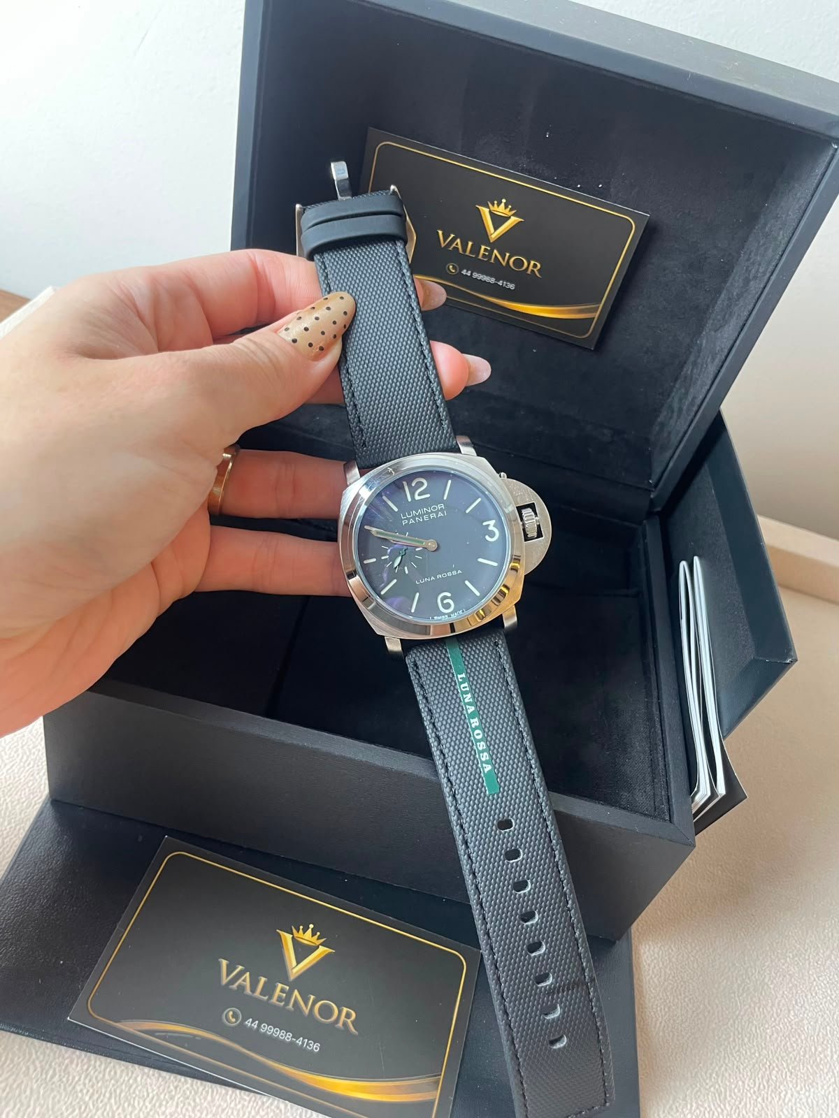 Panerai Luminor 45mm - AÇO MOSTRADOR PRETO - SILICONE - Imagem 5