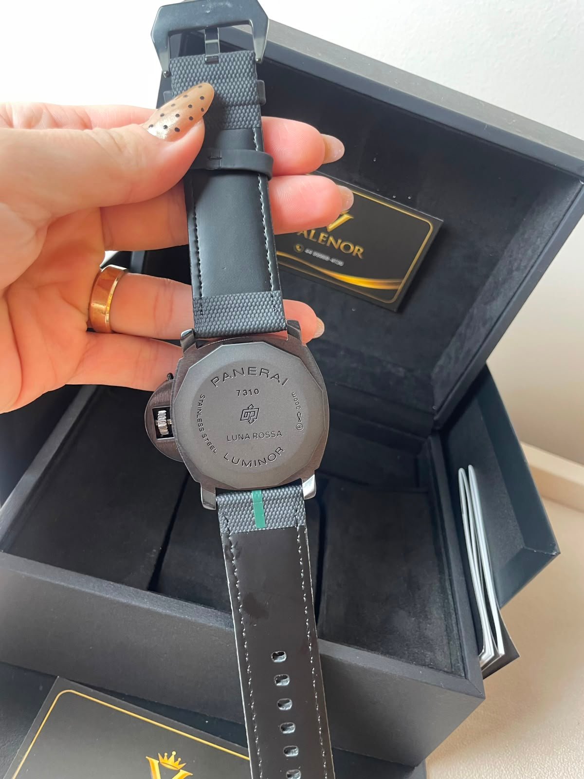 Panerai Luminor 45mm - AÇO PRETO MOSTRADOR PRETO - SILICONE - Imagem 3