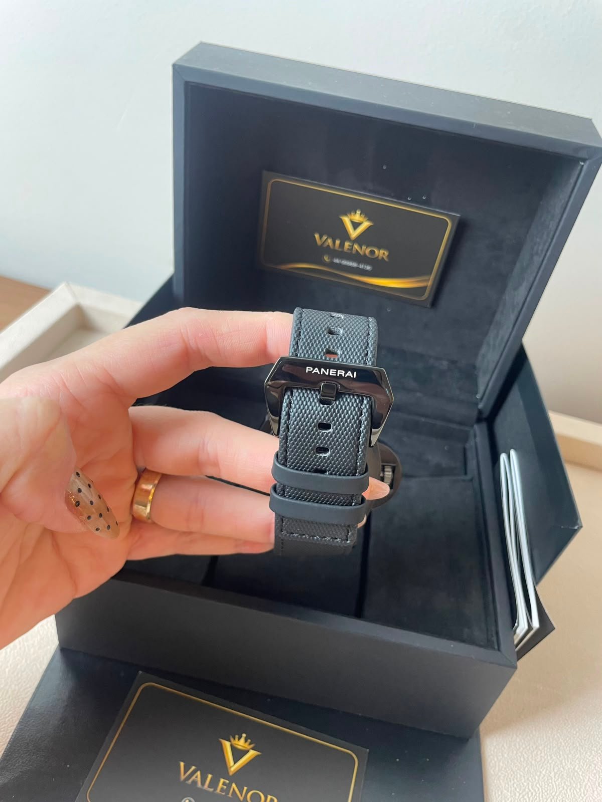 Panerai Luminor 45mm - AÇO PRETO MOSTRADOR PRETO - SILICONE - Imagem 5
