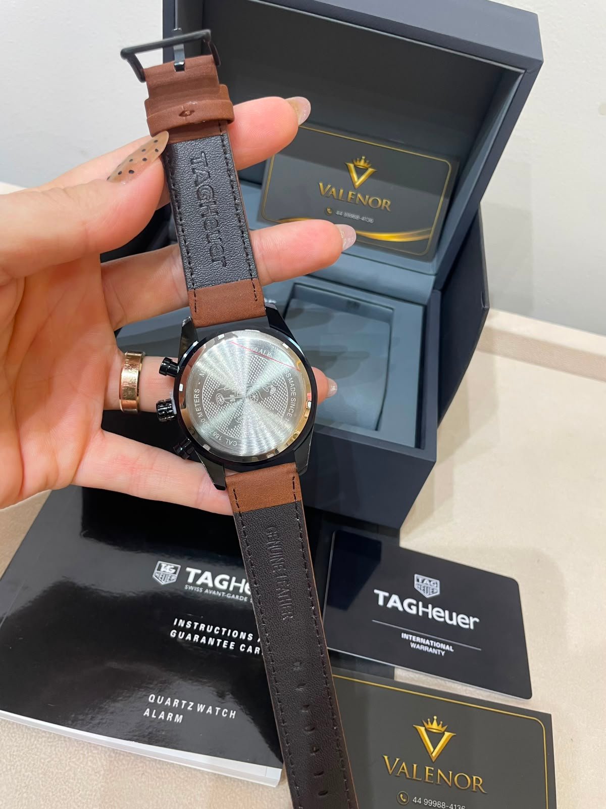 TAG Heuer Carrera 44mm - AÇO PRETO MOSTRADOR PRETO - COURO - Imagem 2