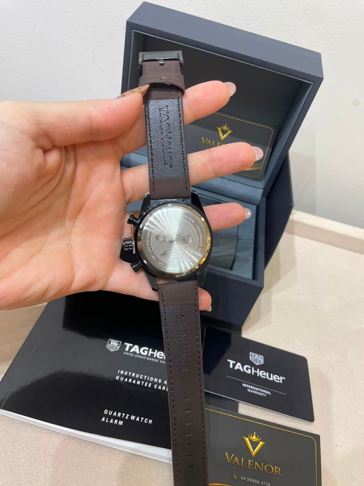 TAG Heuer Carrera 44mm - AÇO PRETO MOSTRADOR PRETO - COURO - Imagem 5