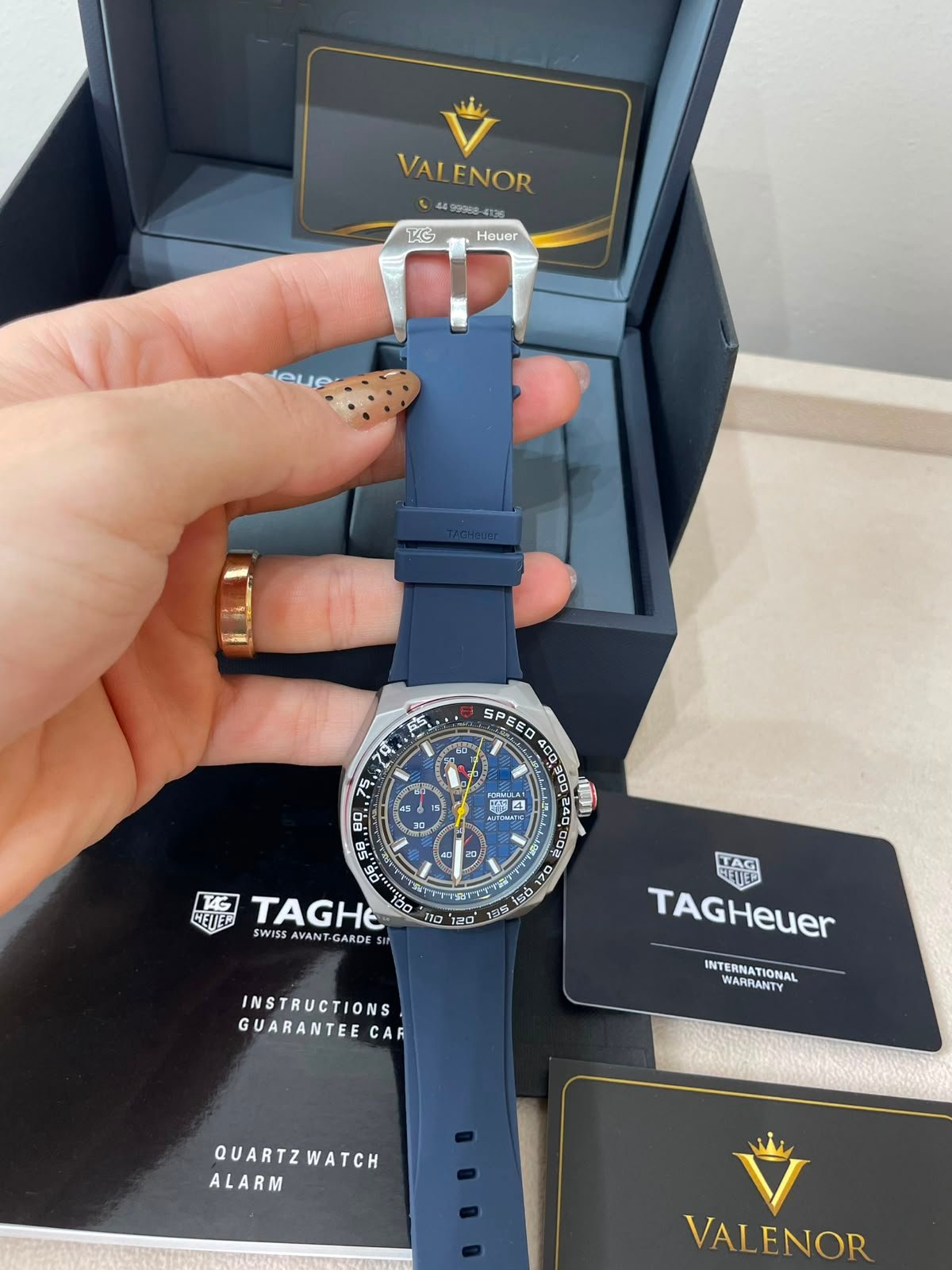 TAG Heuer Fórmula 1 42mm - AÇO MOSTRADOR AZUL - SILICONE - Imagem 5