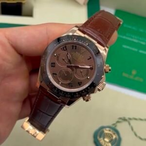 Daytona 40mm - AÇO ROSE MOSTRADOR MARROM - COURO