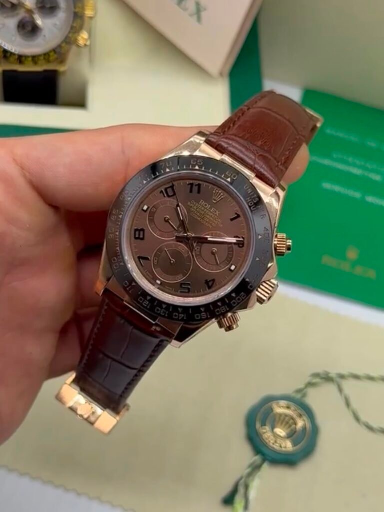 Daytona 40mm - AÇO ROSE MOSTRADOR MARROM - COURO