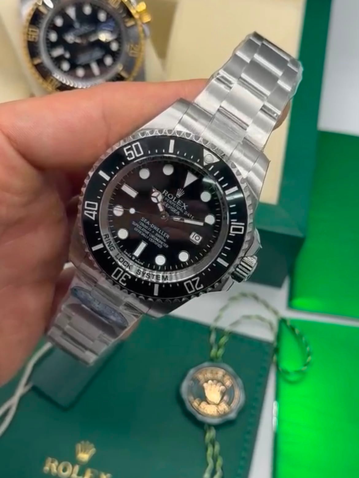 Rolex Sea-Dweller Deepsea 44mm - SUPER CLONE - AÇO MOSTRADOR PRETO - Imagem 3