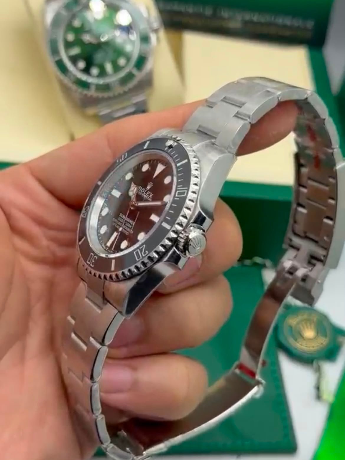 ROLEX Submariner 40mm - SUPER CLONE - AÇO - MOSTRADOR PRETO - Imagem 5