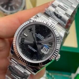 ROLEX Datejust 40mm - SUPER CLONE - AÇO MOSTRADOR PRETO