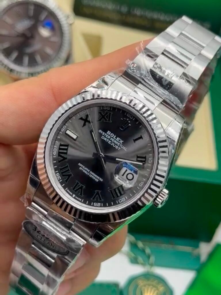 ROLEX Datejust 40mm - SUPER CLONE - AÇO MOSTRADOR PRETO