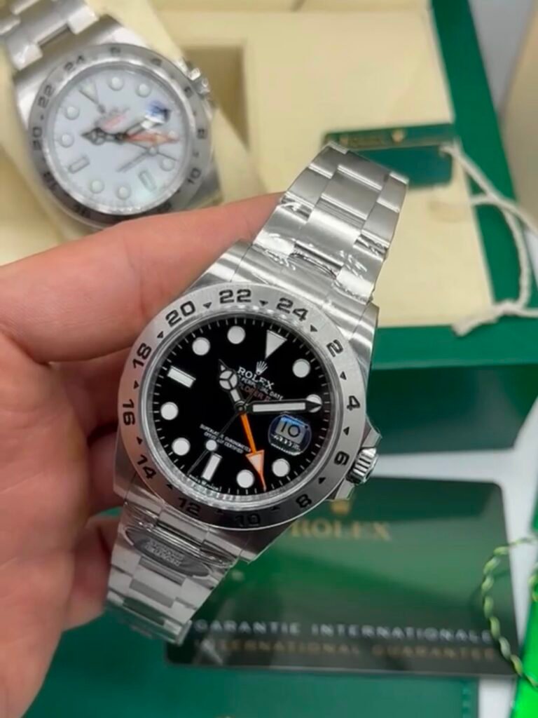 ROLEX Explorer II - 42mm - SUPER CLONE - AÇO MOSTRADOR PRETO