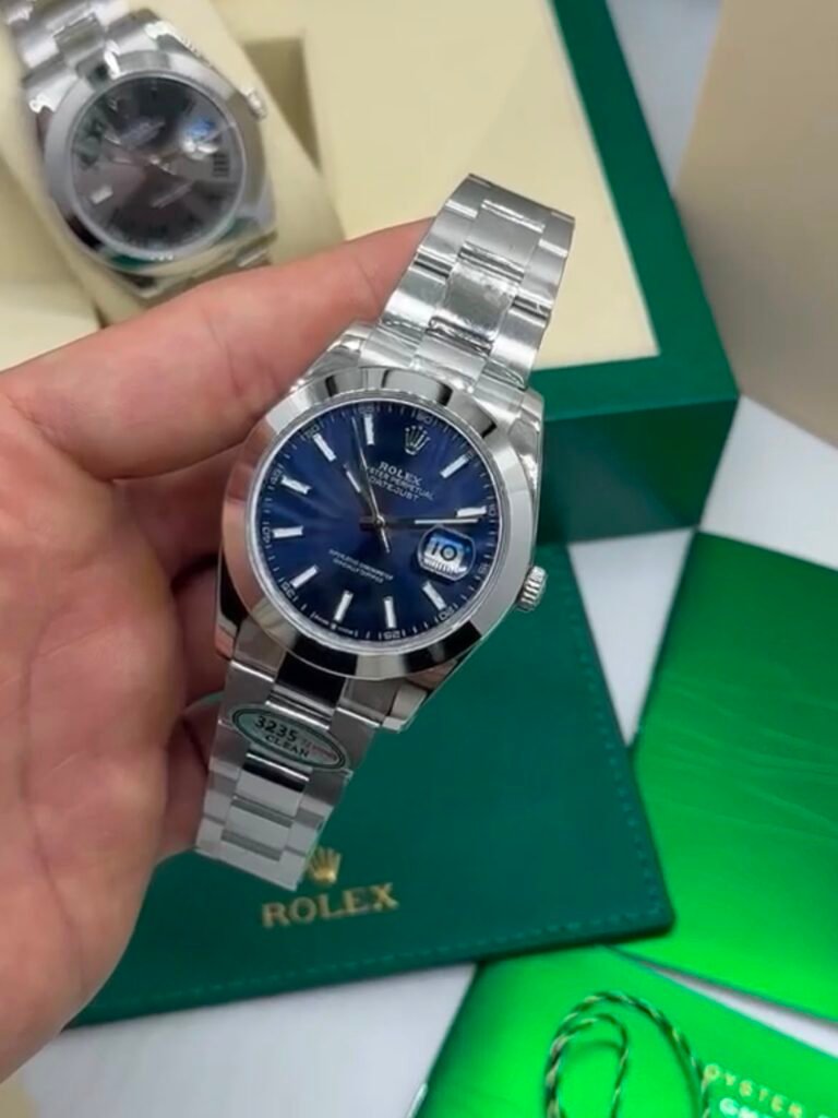 ROLEX Datejust 40mm - SUPER CLONE - AÇO MOSTRADOR AZUL