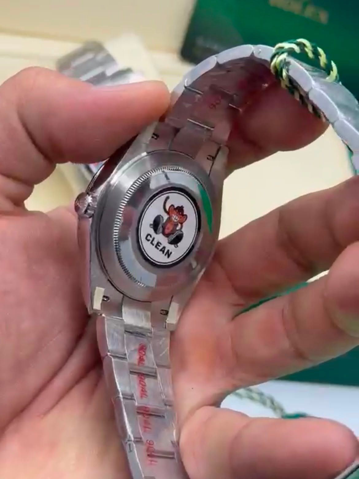 ROLEX Oyster Perpetual - 36mm SUPER CLONE - AÇO MOSTRADOR CINZA - Imagem 4