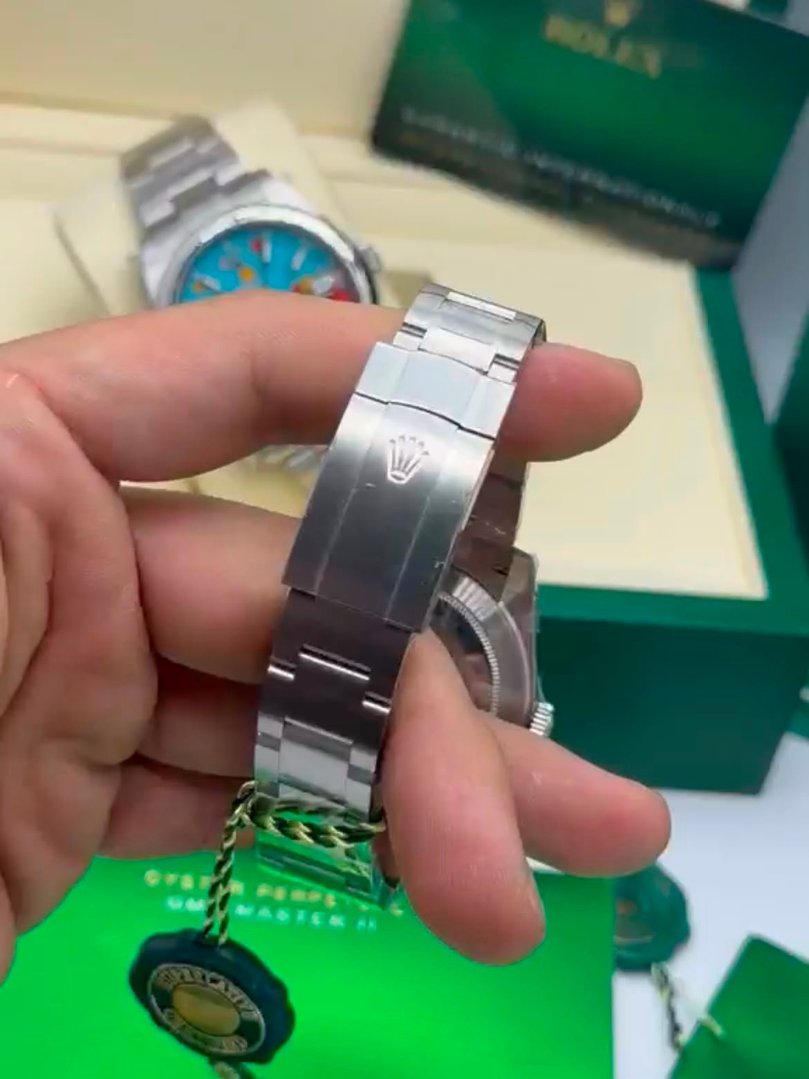 ROLEX Oyster Perpetual - 36mm SUPER CLONE - AÇO MOSTRADOR CINZA - Imagem 5