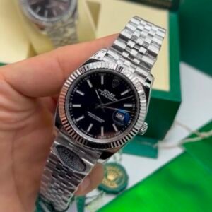 ROLEX Datejust 40mm - SUPER CLONE - AÇO MOSTRADOR PRETO
