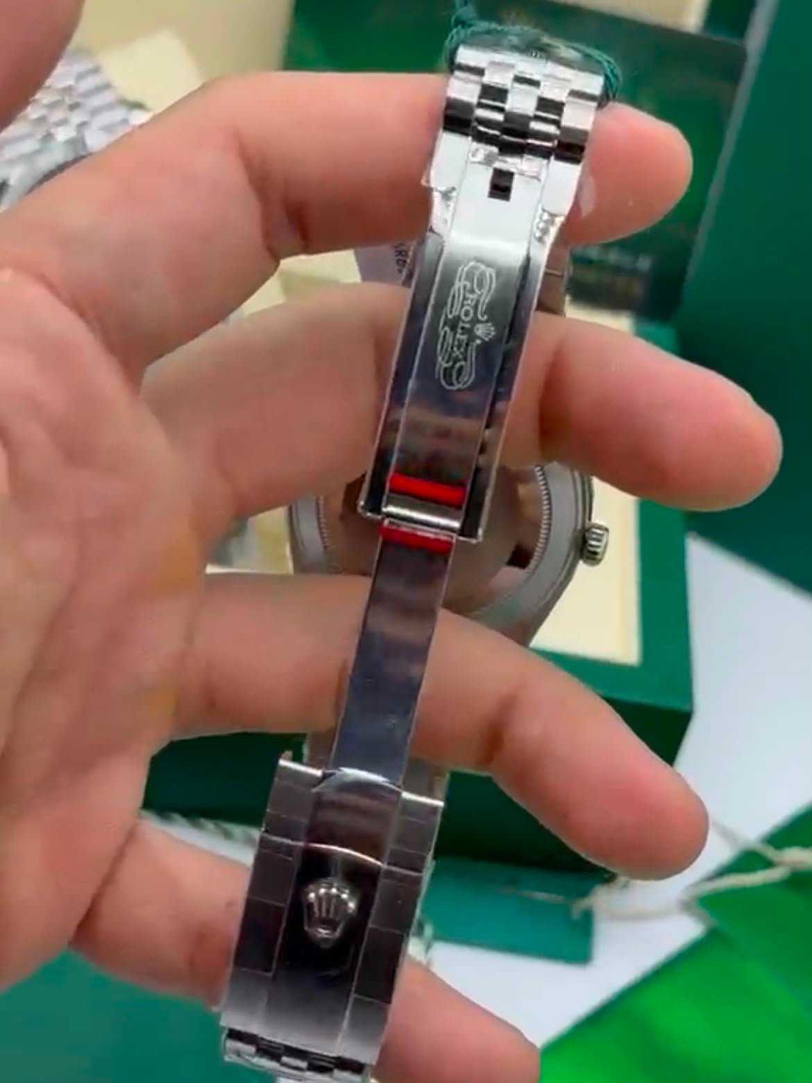 ROLEX Datejust 40mm - SUPER CLONE - AÇO MOSTRADOR PRETO - Imagem 4
