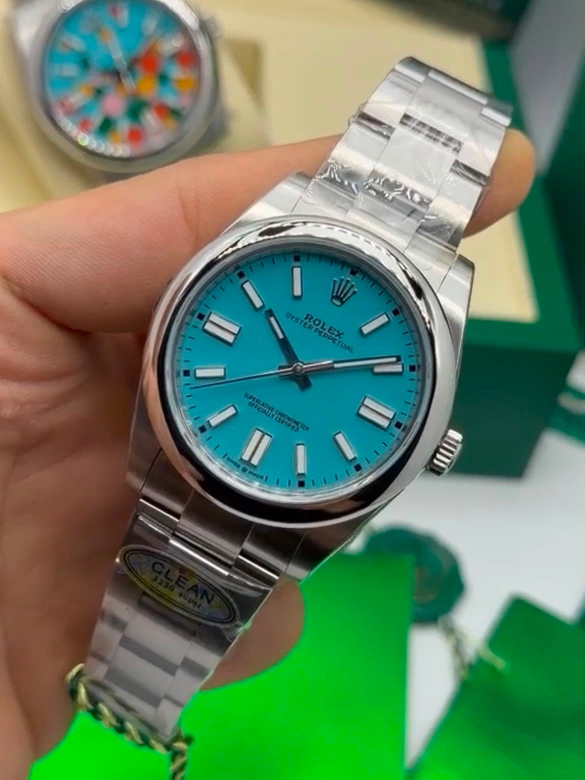 ROLEX Datejust 40mm - SUPER CLONE - AÇO MOSTRADOR TIFFANY - Imagem 2