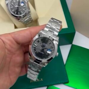 ROLEX Datejust 40mm - SUPER CLONE - AÇO MOSTRADOR CINZA