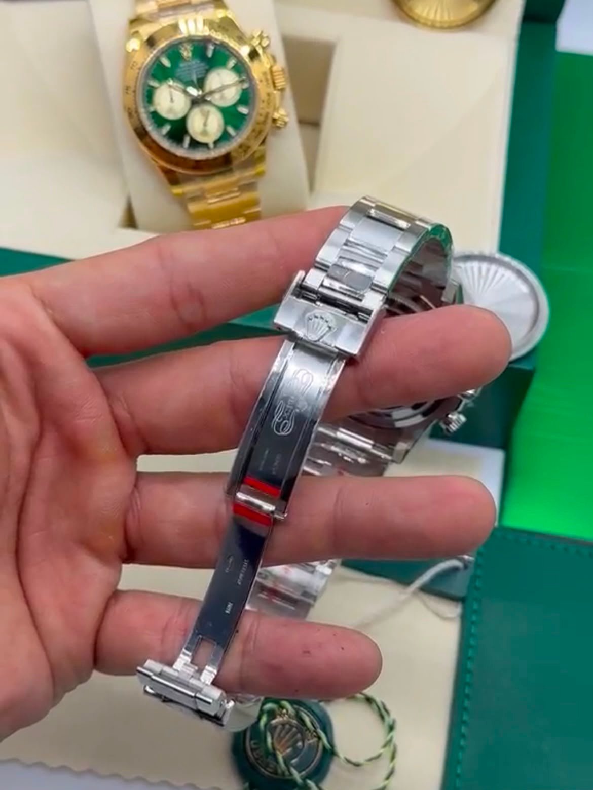 ROLEX Daytona 40mm - SUPER CLONE - AÇO MOSTRADOR BRANCO (PANDA) - Imagem 4