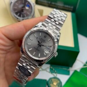 ROLEX Datejust 40mm - SUPER CLONE - AÇO MOSTRADOR CINZA
