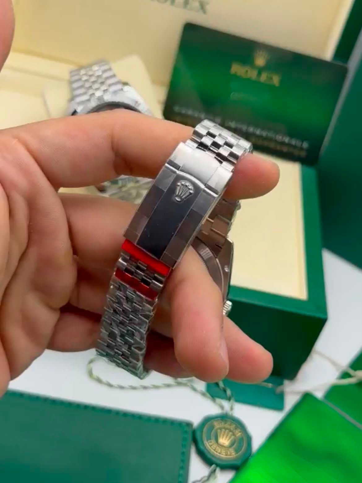 ROLEX Datejust 40mm - SUPER CLONE - AÇO MOSTRADOR CINZA - Imagem 4