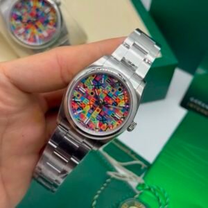 Rolex Oyster Perpetual Celebration Dial 36MM – SUPER CLONE – AÇO MOSTRADOR COLORS