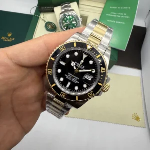 Submariner 40mm - AÇO COM DOURADO MOSTRADOR PRETO