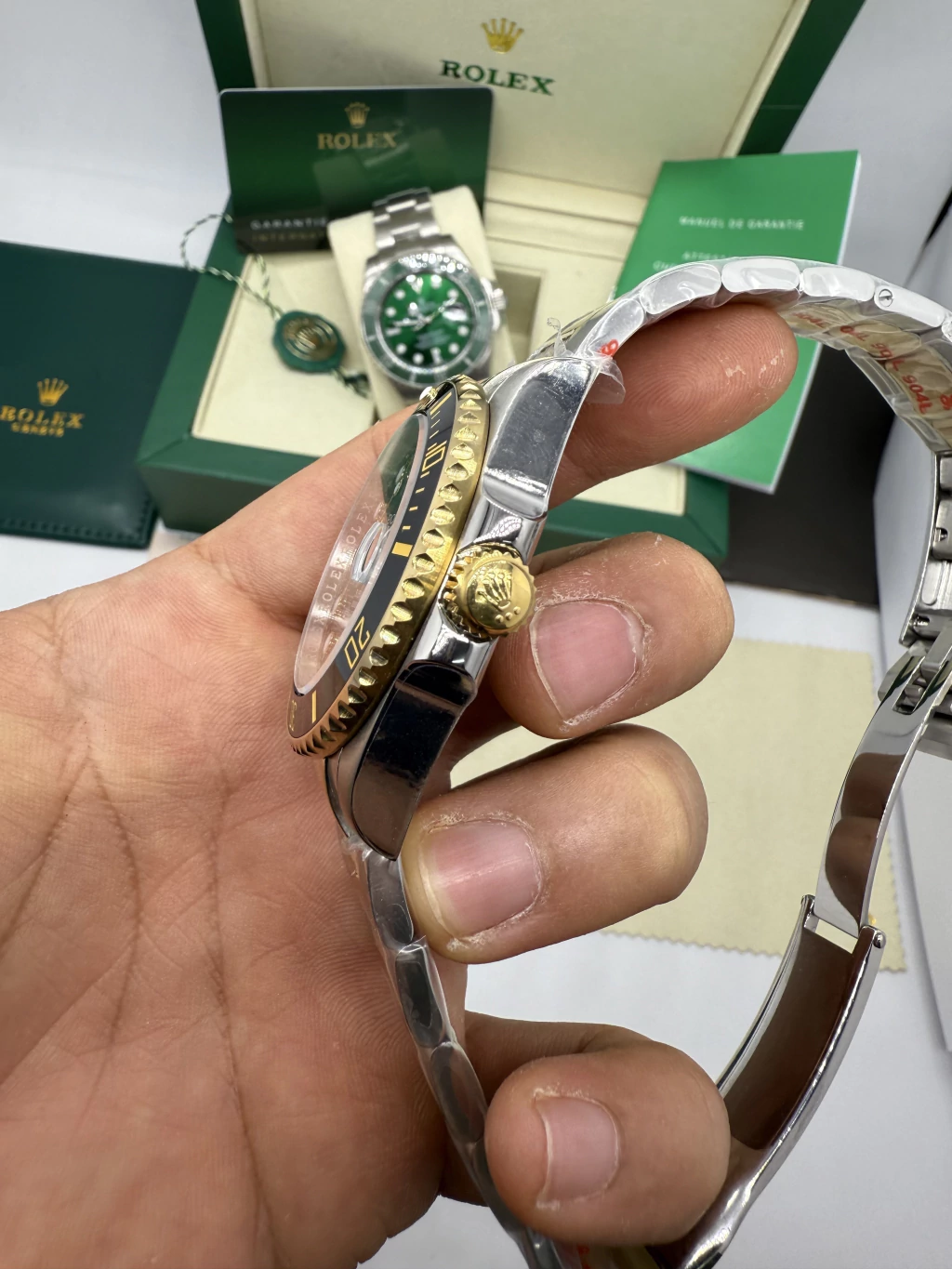 Submariner 40mm - AÇO COM DOURADO MOSTRADOR PRETO - Imagem 2