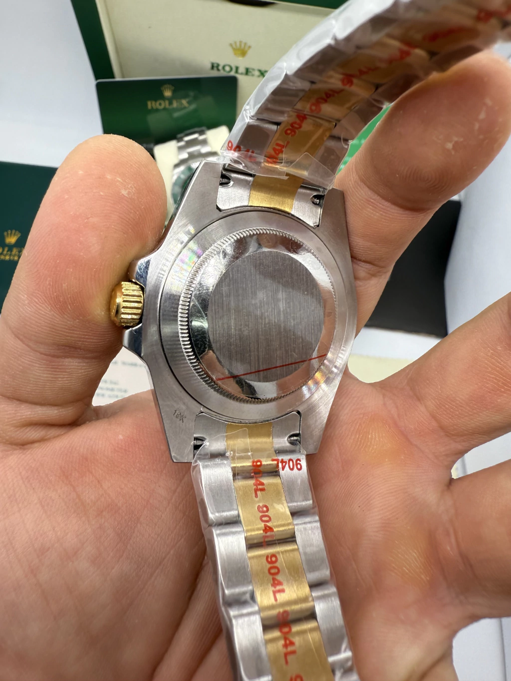 Submariner 40mm - AÇO COM DOURADO MOSTRADOR PRETO - Imagem 3