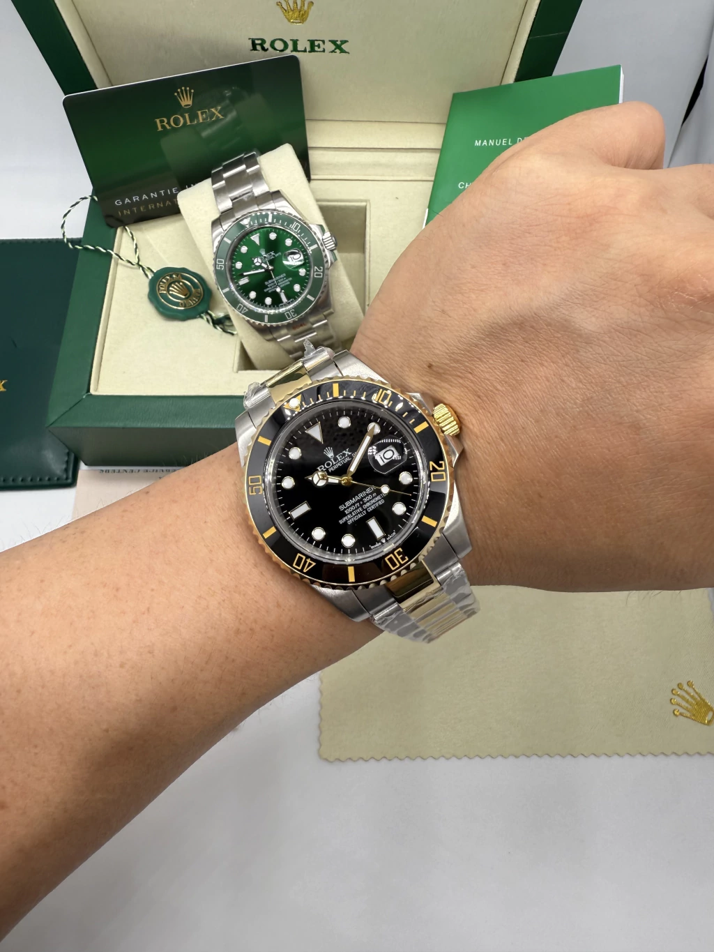 Submariner 40mm - AÇO COM DOURADO MOSTRADOR PRETO - Imagem 5
