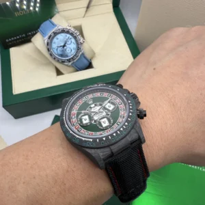Daytona DIW Carbono 40mm - MOSTRADOR VERDE CASSINO - NYLON