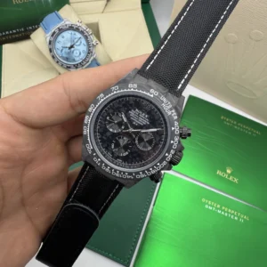Daytona DIW Carbono 40mm - MOSTRADOR PRETO - NYLON