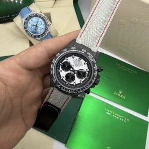 DAYTONA DIW Carbono 40mm - MOSTRADOR BRANCO - NYLON