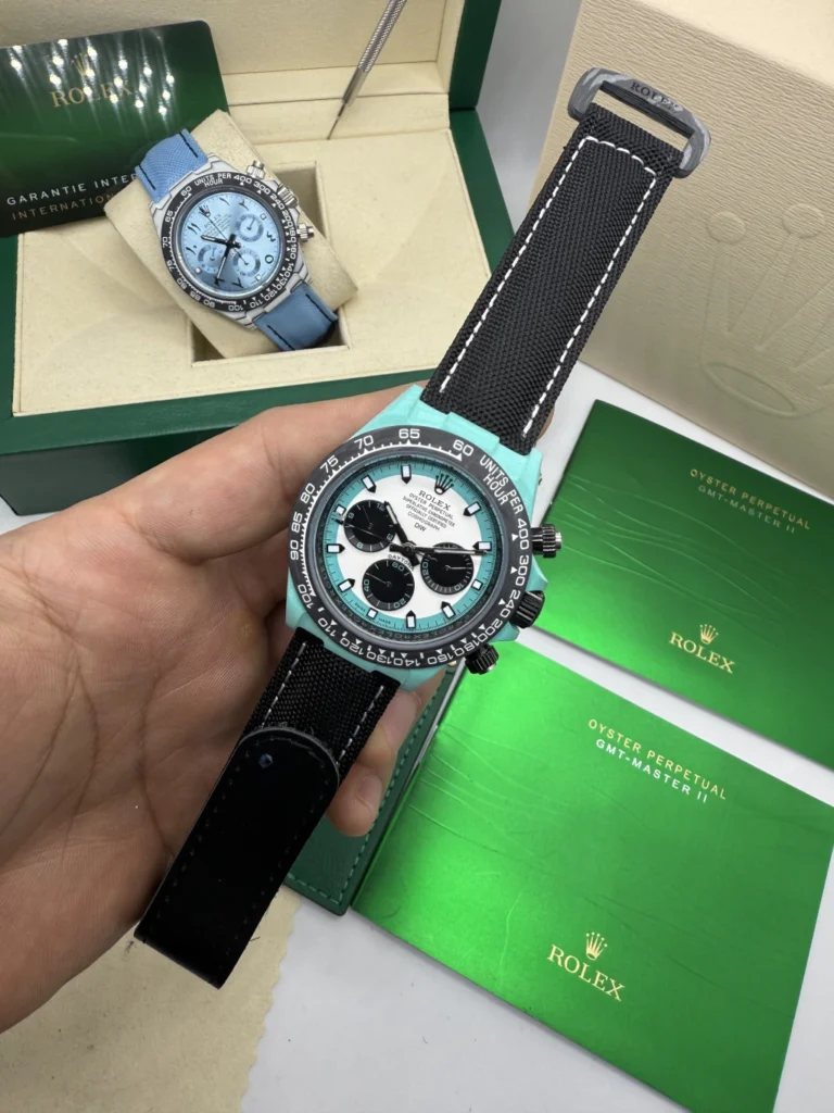 DAYTONA DIW Carbono 40mm - MOSTRADOR BRANCO - NYLON