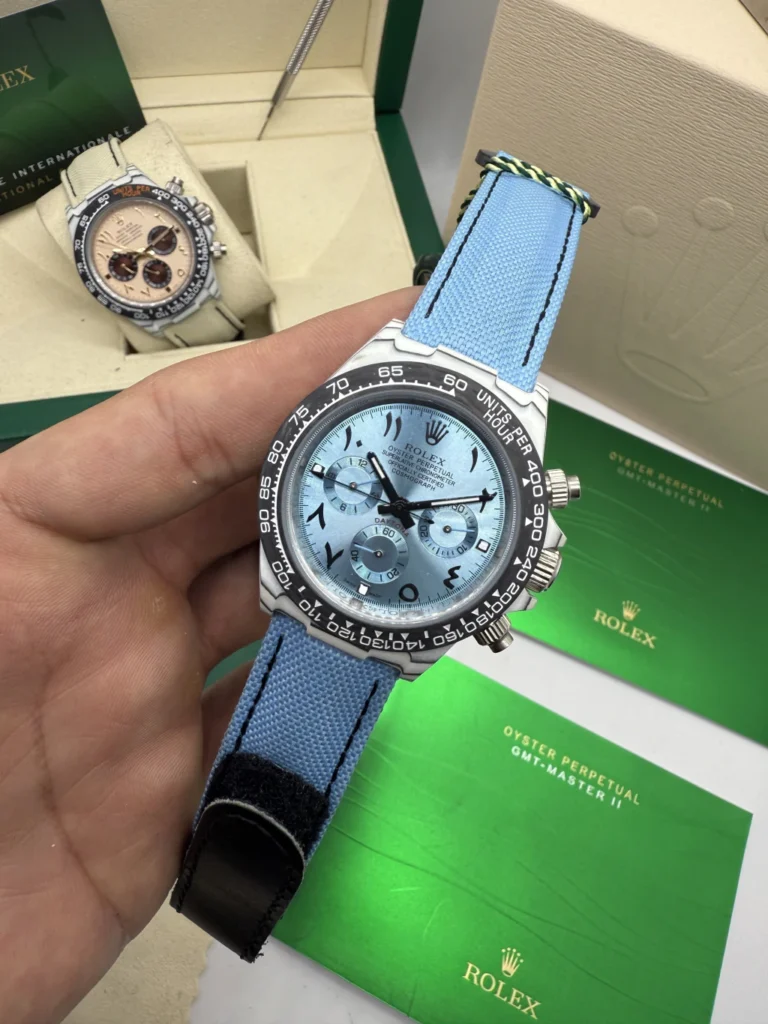 DAYTONA DIW Carbono Arabic 40mm - MOSTRADOR AZUL - NYLON