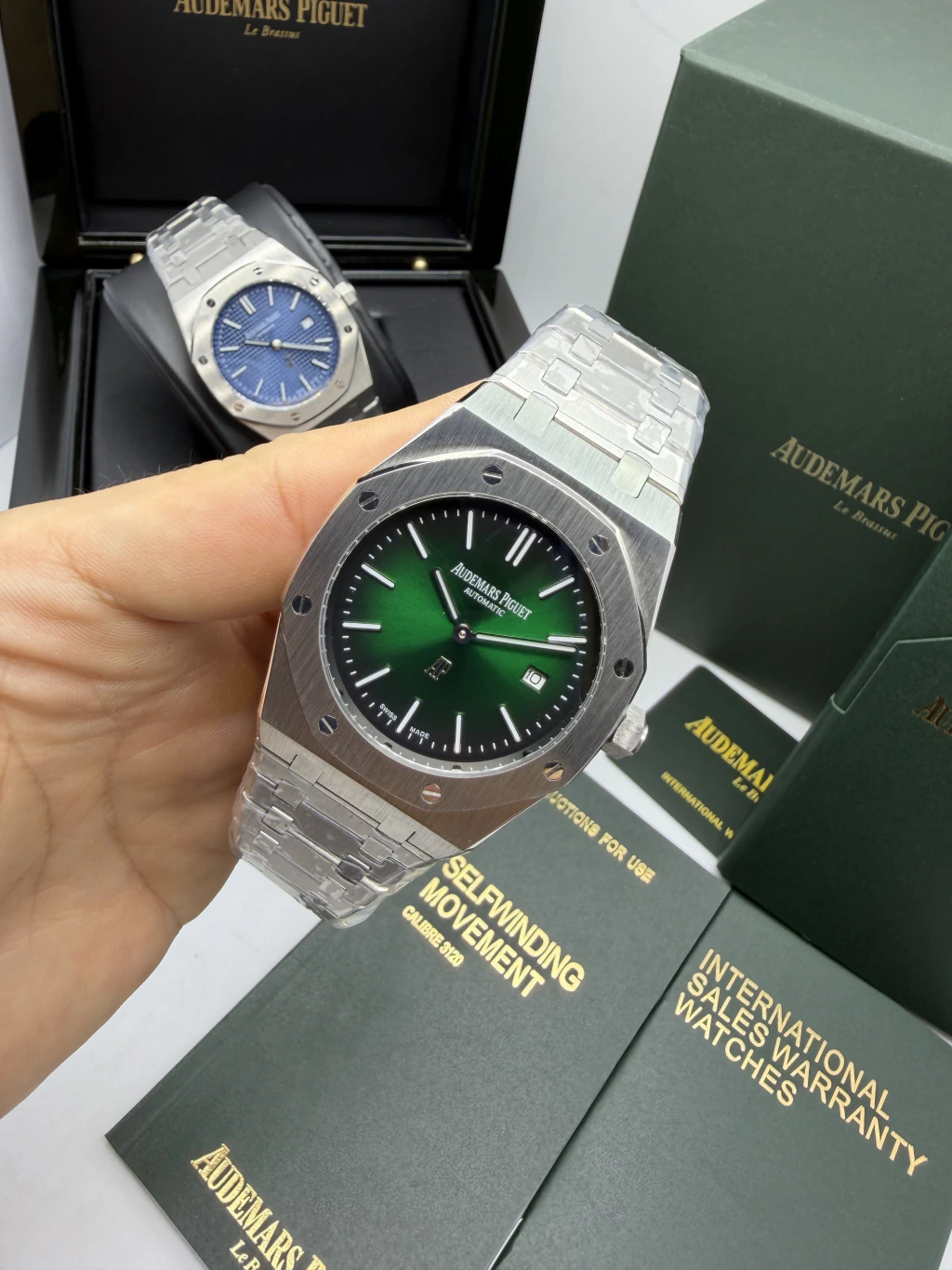 Audemars Piguet Royal Oak 42mm - AÇO MOSTRADOR VERDE