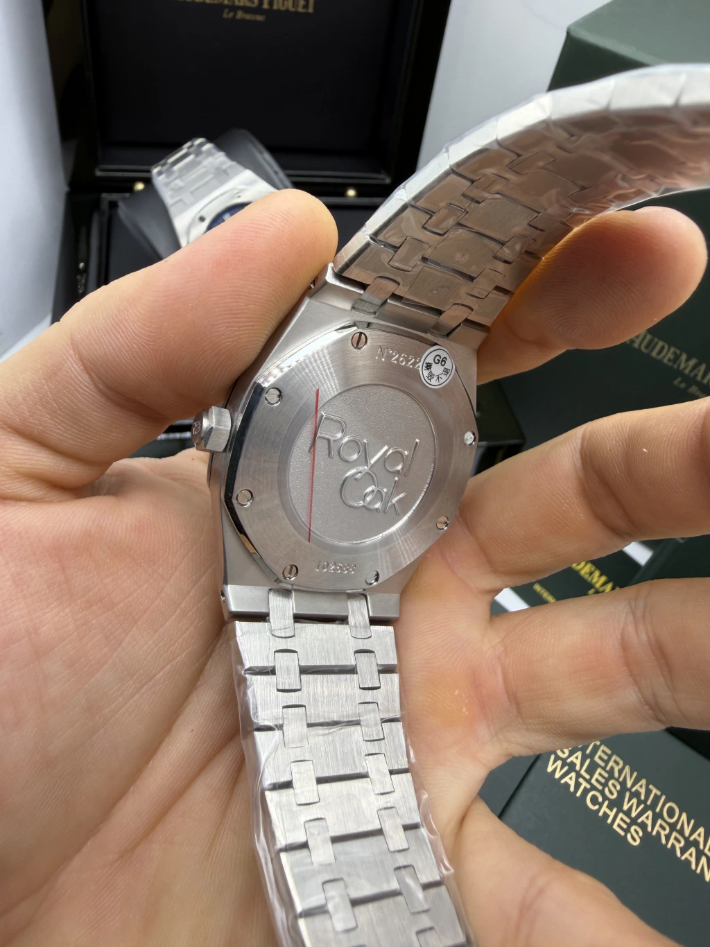 Audemars Piguet Royal Oak 42mm - AÇO MOSTRADOR VERDE - Imagem 3