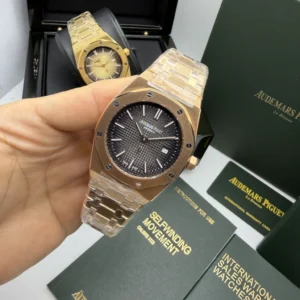 Audemars Piguet Royal Oak 42mm - AÇO ROSE MOSTRADOR PRETO