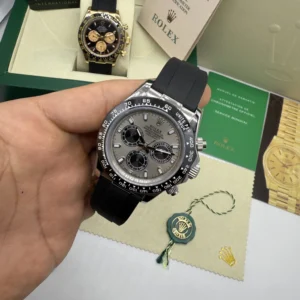 Daytona 40mm - AÇO MOSTRADOR CINZA - SILICONE