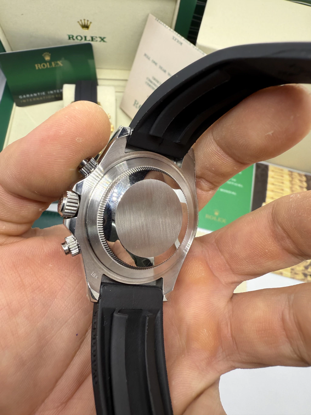 Daytona 40mm - AÇO MOSTRADOR CINZA - SILICONE - Imagem 3