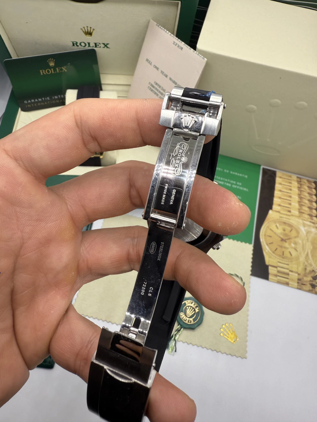 Daytona 40mm - AÇO MOSTRADOR BRANCO (PANDA) - SILICONE - Imagem 4