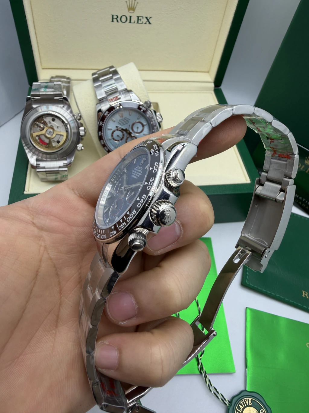 Daytona 40mm - AÇO MOSTRADOR AZUL - Imagem 2
