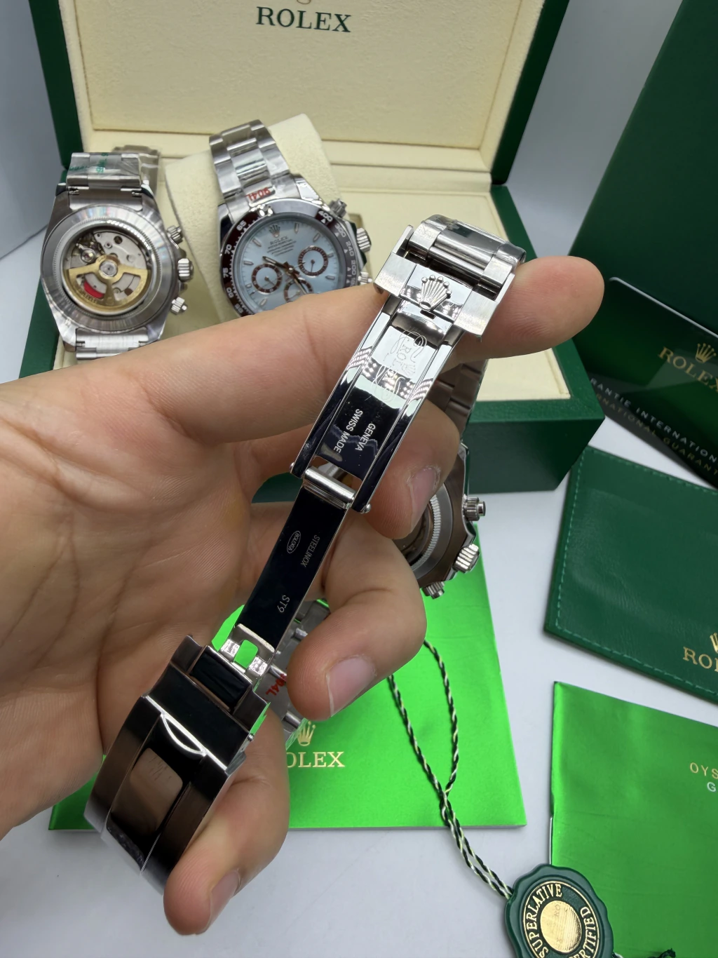 Daytona 40mm - AÇO MOSTRADOR AZUL - Imagem 4