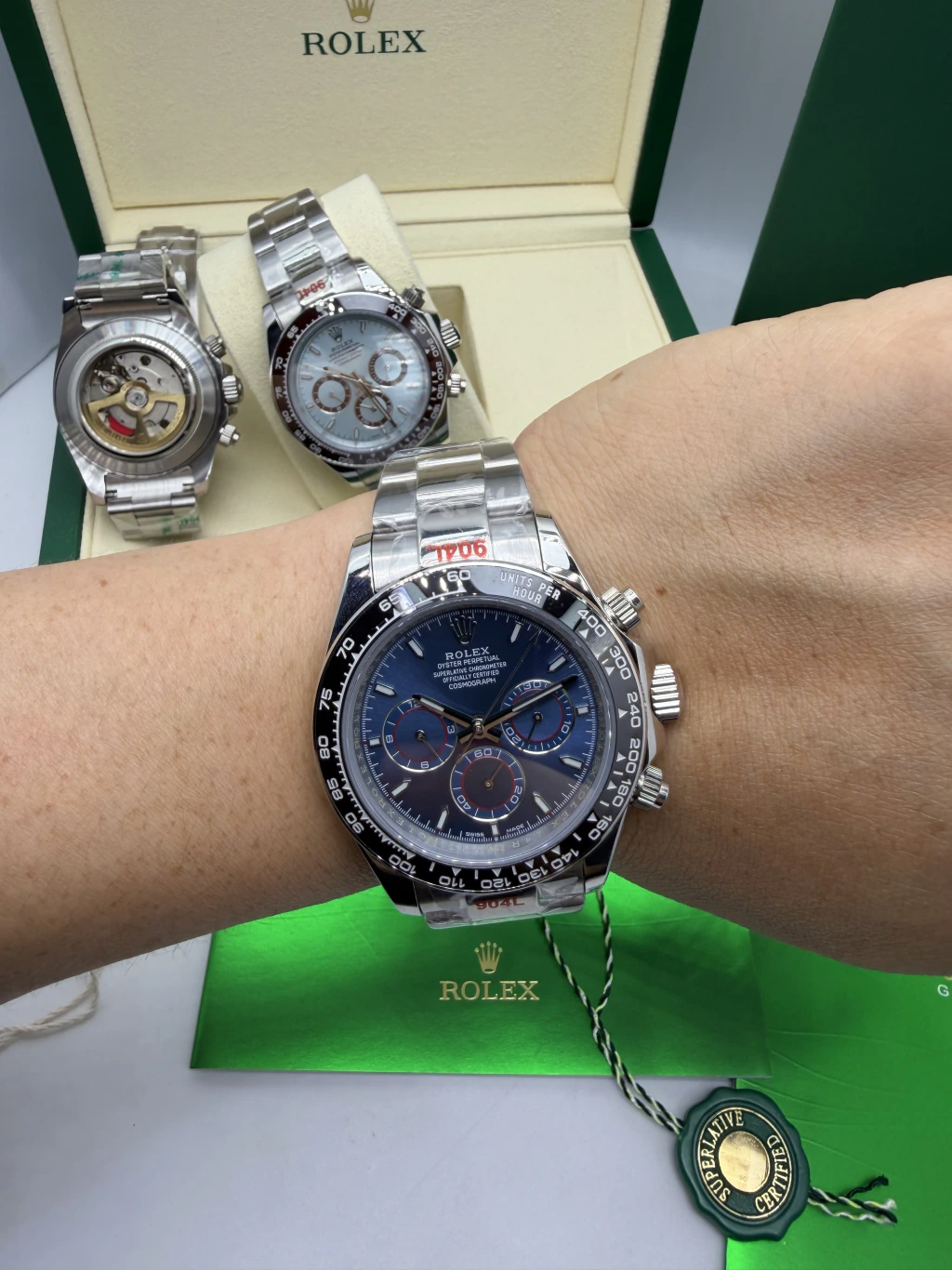 Daytona 40mm - AÇO MOSTRADOR AZUL - Imagem 5