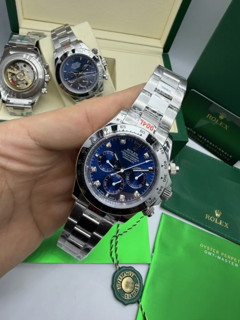 Daytona 40mm - AÇO MOSTRADOR AZUL