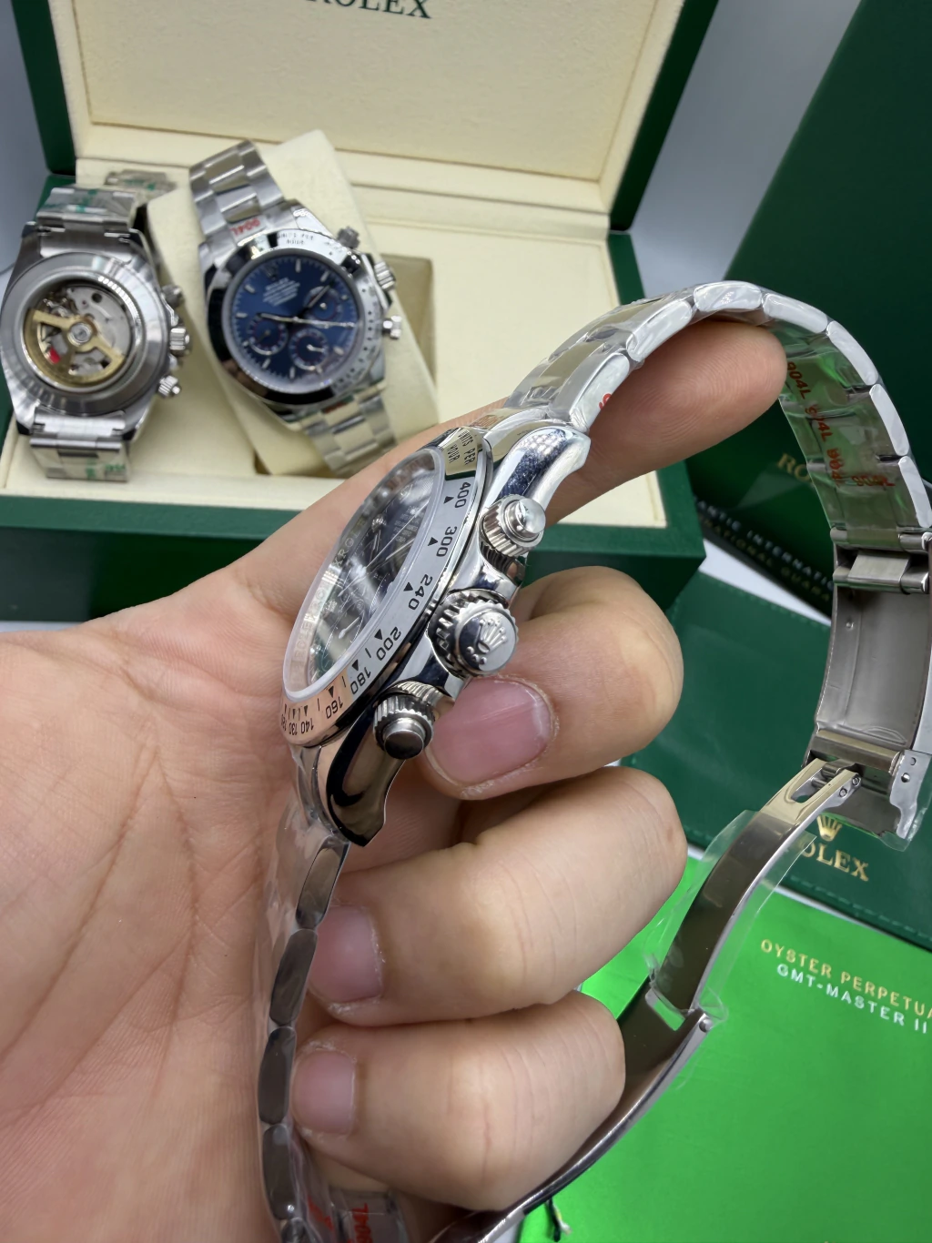 Daytona 40mm - AÇO MOSTRADOR AZUL - Imagem 2
