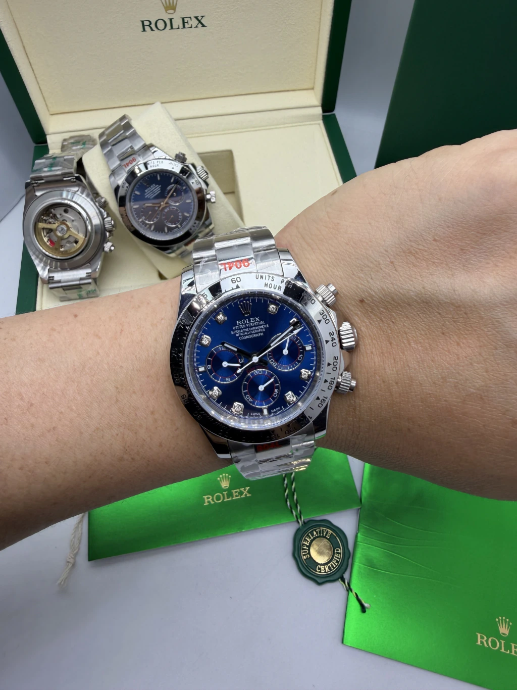Daytona 40mm - AÇO MOSTRADOR AZUL - Imagem 5