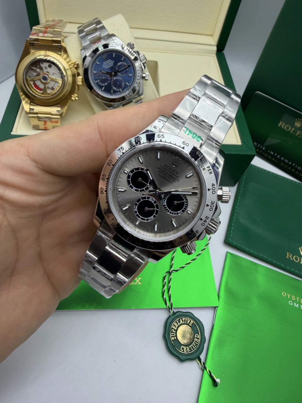 Daytona 40mm - AÇO MOSTRADOR PRATA