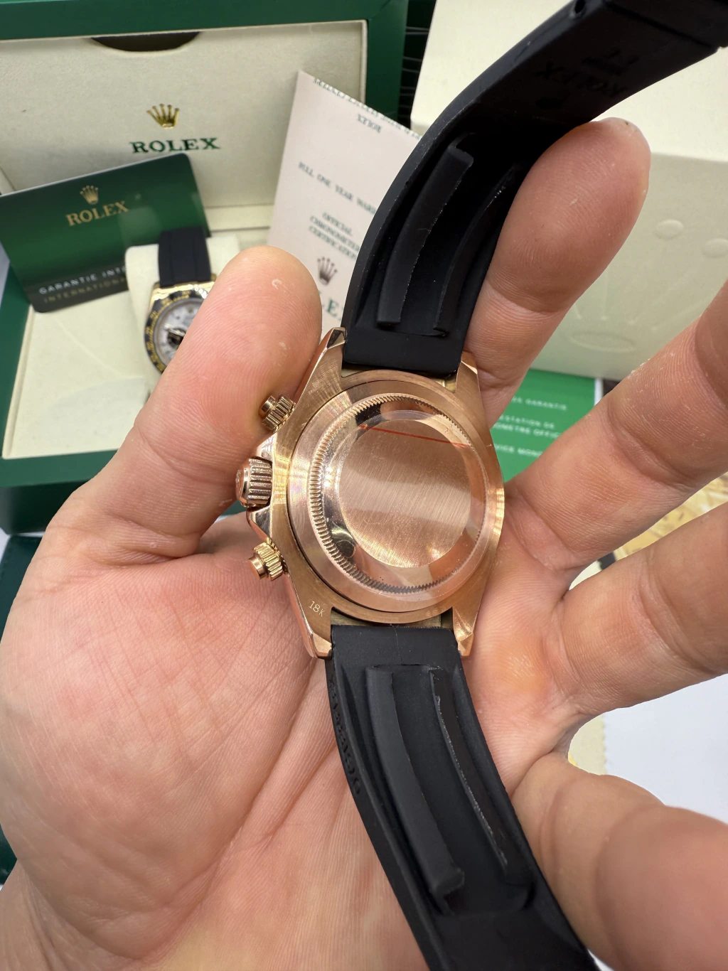 Daytona 40mm - AÇO ROSE MOSTRADOR MARROM - SILICONE - Imagem 3